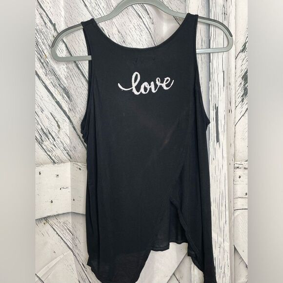 Bird & Vine heart splatter tank top split back S - Picture 2 of 6